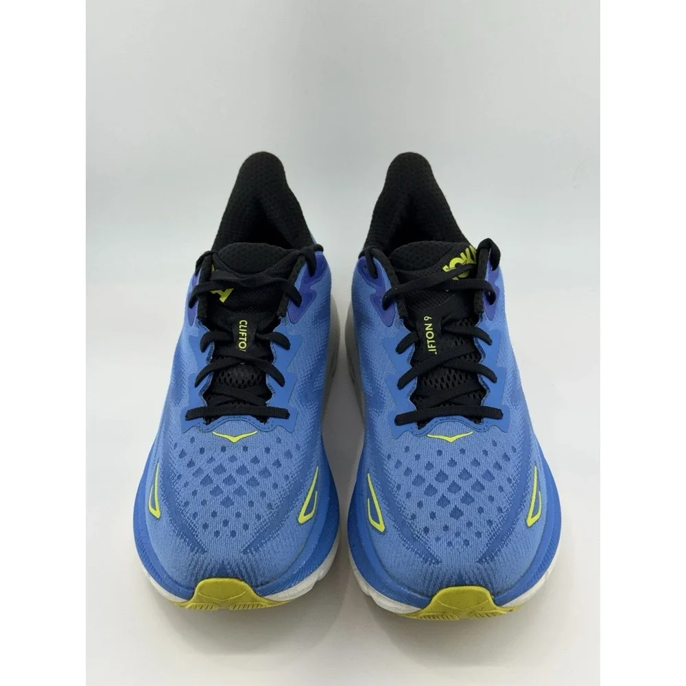 Hoka One One Clifton 9Blue White Athletic Running Shoes Sneakers Men's SZ 11.5 D